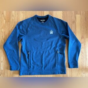 Alaskan Hardgear Duluth Trading Sweatshirt Medium Crew Neck Pullover Zip Pocket